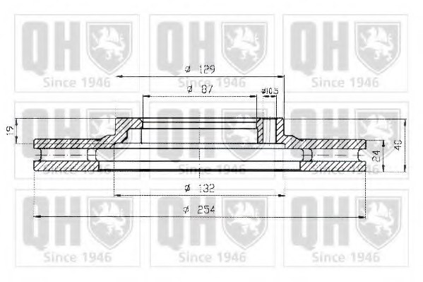 QUINTON HAZELL BDC5167 Brake Disc